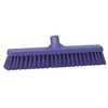 Vikan 16 in Sweep Face Broom Head, Soft/Stiff Combination, Synthetic, Purple 31748