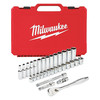 Milwaukee Tool 3/8" Drive Socket Set Metric 32 pc. Pieces 6 mm to 19 mm , Chrome 48-22-9508