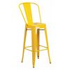 Flash Furniture 30" High Yellow Metal Indoor-Outdoor Barstool CH-31320-30GB-YL-GG