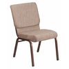 Flash Furniture Church Chair, 25"L33-1/4"H, FabricSeat, HerculesSeries FD-CH02185-CV-BGE1-GG