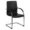 Flash Furniture Side Reception Chair, 23"L38-1/4"H, Padded, VinylSeat, ContemporarySeries BT-509-BK-GG