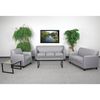 Flash Furniture Living Room Set, 29" x 32-1/4" to 32-1/2", Upholstery Color: Gray BT-827-SET-GY-GG