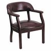 Flash Furniture OxbloodLuxurious Conference Chair, 27"L31-1/2"H, Upholstered Straight, VinylSeat, TraditionalSeries B-Z105-OXBLOOD-GG