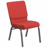 Flash Furniture Church Chair, 25"L33-1/4"H, FabricSeat, HerculesSeries FD-CH02185-SV-RED-GG