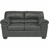 Flash Furniture Slate Leather Loveseat, 36" x 38" FSD-1209LS-SLA-GG