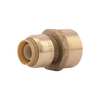 Sharkbite Push-to-Connect, Threaded Female Reducing Adapter, 1/2 in Tube Size, Brass, Brass U068LF