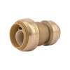 Sharkbite Push-to-Connect Reducing Coupling, 1 in x 3/4 in Tube Size, Brass, Brass U060LF