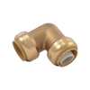 Sharkbite Push-to-Connect Elbow, 1 in Tube Size, Brass, Brass U260LF