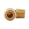 Sharkbite Push-to-Connect, Threaded Male Elbow, 3/8 in Tube Size, Brass, Brass U276LF