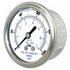 Pic Gauges Pressure Gauge, 0 to 15,000 psi, 1/4 in MNPT, Stainless Steel, Silver PRO-302L-254V-01