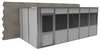 Porta-King 3-Wall Modular In-Plant Office, 8 ft H, 20 ft W, 10 ft D, Gray VK1DW 10'X20' 3-WALL