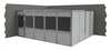 Porta-King 2-Wall Modular In-Plant Office, 8 ft H, 20 ft W, 16 ft D, Gray VK1STL 16'X20' 2-WALL
