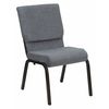 Flash Furniture Fabric Church Chair, Gray XU-CH-60096-BEIJING-GY-GG