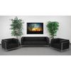 Flash Furniture 3 pcs. Living Room Set, Upholstery Color: Black ZB-IMAG-SET3-GG