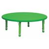 Flash Furniture Round Activity Table, 45 W X 45 L X 23.75 H, Plastic, Steel, Green YU-YCX-005-2-ROUND-TBL-GREEN-GG