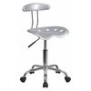 Flash Furniture Contemporary Chair, 20-1/4" to 25-3/4", Silver LF-214-SILVER-GG