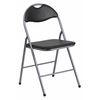 Flash Furniture Folding Chair, Black Vinyl, 31.5" H YB-YJ806H-GG