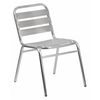 Flash Furniture Aluminum Restaurant Stack Chair, 19.5 W 25" L 30 H, Aluminum, Metal, Plastic Seat TLH-015-GG