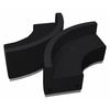 Flash Furniture 4 pcs. Living Room Set, 25-1/4" to 67" x 27", Upholstery Color: Black ZB-803-840-SET-BK-GG