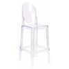 Flash Furniture Revna Ghost Barstool with Oval Back in Revna Transparent Crystal OW-GHOSTBACK-29-GG