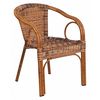 Flash Furniture Brown Rattan Patio Chair with Dark Red Frame SDA-AD632009D-1-GG