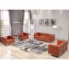 Flash Furniture Regal Series Reception Set, Cognac, 28-1/2" x 27-1/2" ZB-REGAL-810-SET-COG-GG