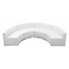 Flash Furniture 4 pcs. Living Room Set, 25-1/4" to 52-1/2" x 27", Upholstery Color: White ZB-803-480-SET-WH-GG