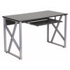 Flash Furniture Computer Desk, 23-3/4" D, 47-1/4" W, 29-1/4" H, Black, Laminate NAN-WK-004-GG