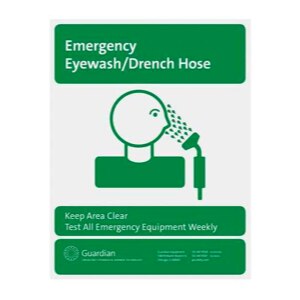 emergency eye wash sign