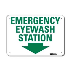 emergency eye wash station sign