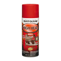 Can of Rust-Oleum High Heat black spray paint