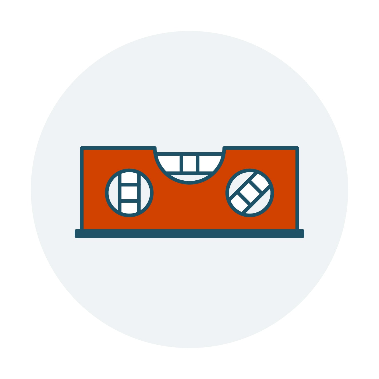 Step 3: Use a hand level on the trailer jack to ensure the trailer is level and will allow for an accurate height measurement.